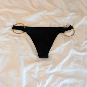 Black & gold bikini bottom - S/M (never worn)